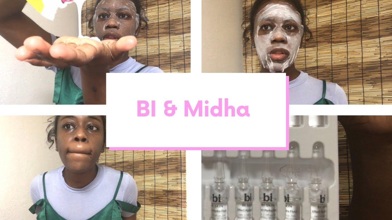 BI skin care fluid system and Midha rice cream mask