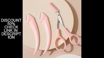 Eyebrow Trimming Knife Face Razor For Women Professional Eyebrow Scissors With Comb Brow Trimmer Scr