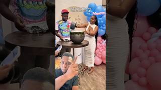 Wild Gender Reveal! Pot Explodes With BLUE Smoke for Baby Boy 💙🔥 #relationship