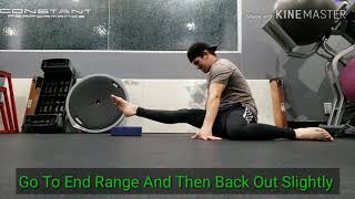 Hurdle Pose Hip Flexion Hovers