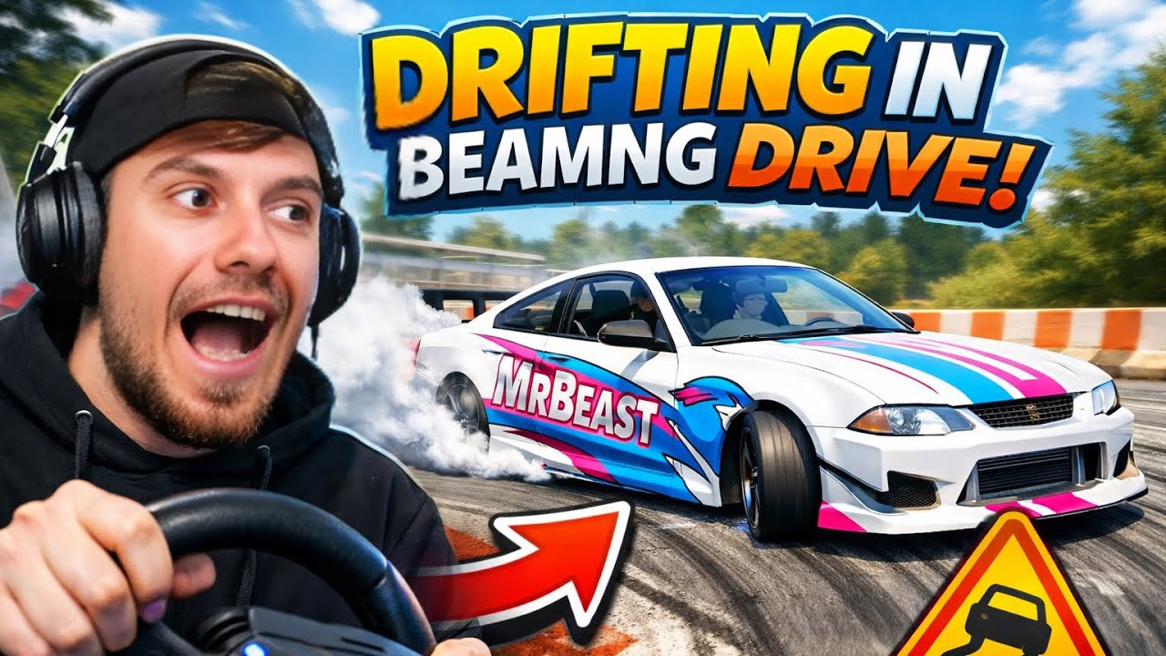 I Tried Drifting a $0 Sim Rig in BeamNGโฆ It Went Bad ๐ญ๐ฅ - YouTube