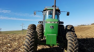 Sights and Sounds of Chisel Plowing Corn Stalks (For the people who don
