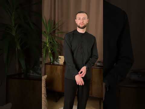 Льняная рубашка мужская классическая прямая Basset белая, видео 1