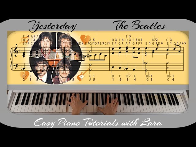 YESTERDAY THE BEATLES SONG 　ヤマハ自動ピアノ How To Play 