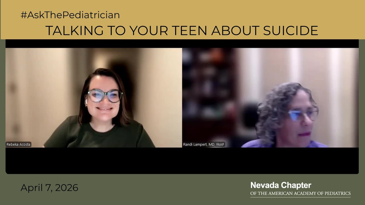Talking to Your Teen About Suicide: #AskThePediatrician (Nevada AAP ...