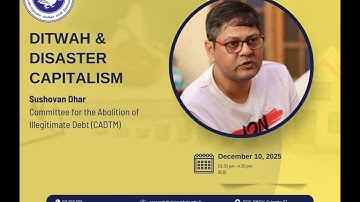 Ditawh and Disaster Capitalism Video