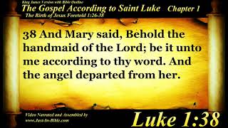 Gospel of Luke Chapter 1 (1st narration) - Bible Book #42 - The Holy Bible KJV Read Along