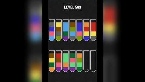 Water sort puzzle level 589