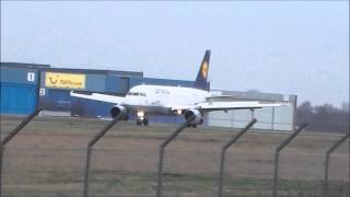|05.01.14| Lufthansa A319 landing at Hannover Airport