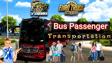 How to Install Bus Passenger Transportation in ETS2 1.53 Full Guide | How To Add Bus Mod In ETS2