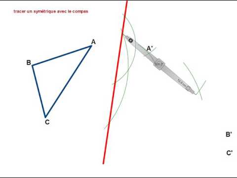 6e Symétrie Axiale Tracer Un Symétrique Au Compas