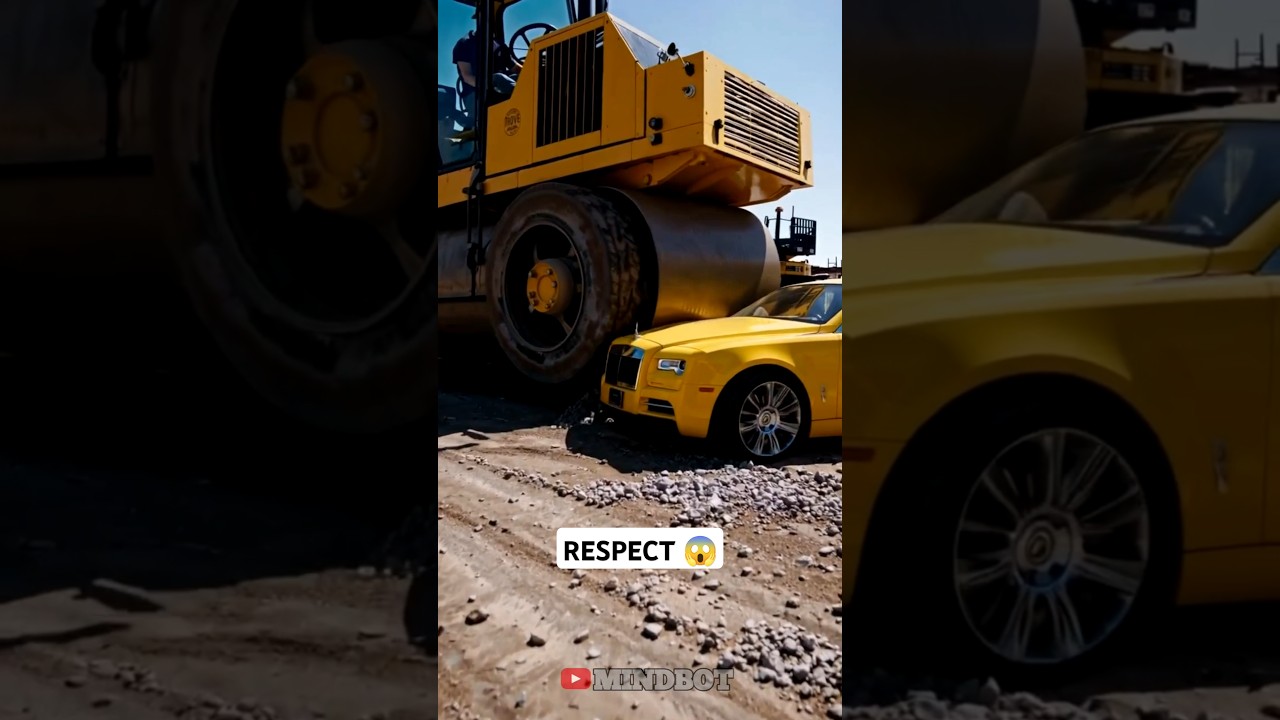 $60000 Rolls Royce Vs Steam Roller 