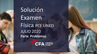 Examen Física Resuelto PCE UNED Julio 2020 Parte Problemas