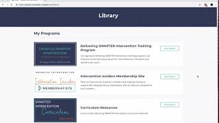 SMARTER Intervention Literacy Intervention Programs