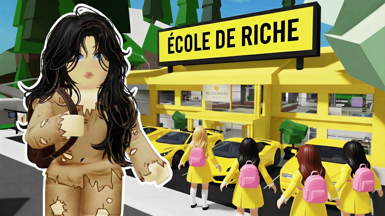 JE SUIS LA SEULE PAUVRE DANS UNE ÉCOLE DE RICHES SUR BROOKHAVEN ROBLOX !