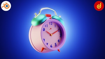Blender Clock Tutorial || Blender Clock Modeling || Blender Alarm Clock