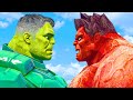 HULK CRASH | Iron Green Hulk vs Red Hulk Marvel Future Fight - What If