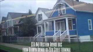 CTA #49 Western Avenue bus from Berwyn Avenue to 79th Street terminal 3 (10-04-16)