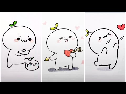 Video Vẽ hình cute đáng yêu, vẽ icon cute siêu dễ thương |... - youtube