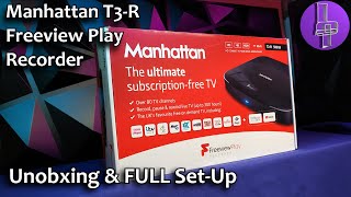 Manhattan T3-R Freeview Play Recorder - Unboxing & FULL Set-Up (UK 2021)