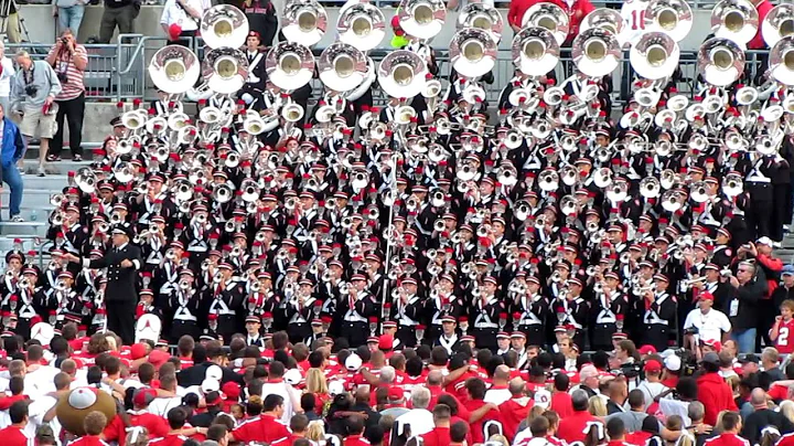 OSUMB 9 24 2011 Chimes and carmen Ohio With Football Team Postgame vs CO MVI_0479.MOV