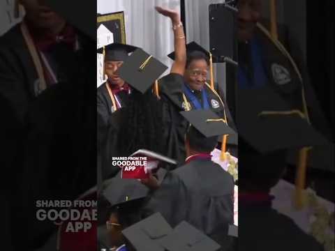 This 80-Year-Old Graduate Gets a Beautiful Tribute🫡 #Shorts
