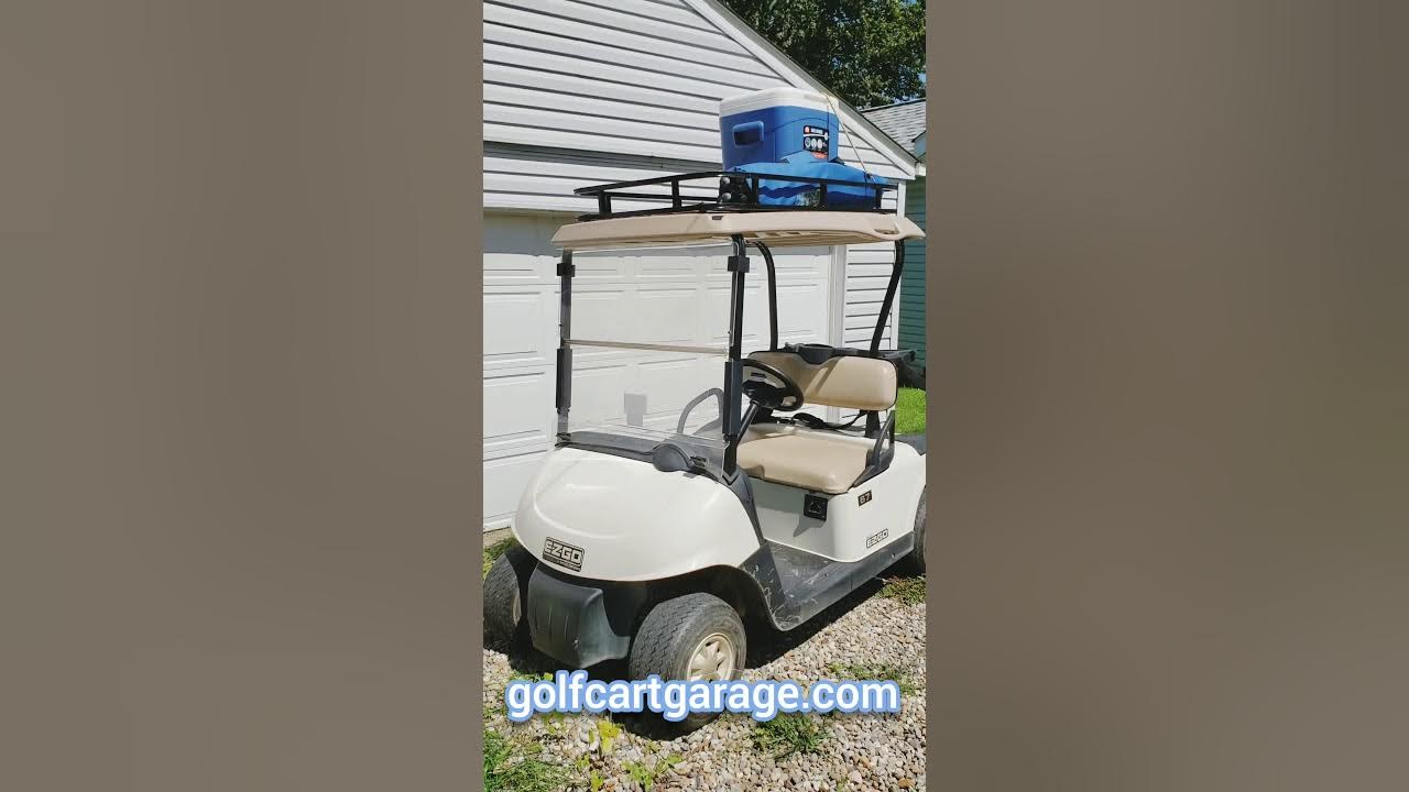 EZGO RXV Roof Rack Before and After Golf Cart Garage YouTube