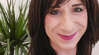 Crossdresser Leah Models A Slinky Red Dress