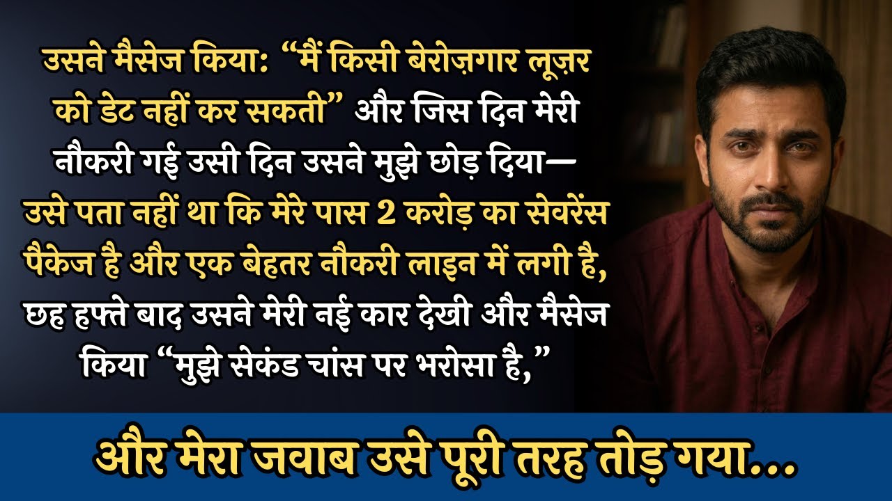 उसने मैसेज किया: “मैं बेरोज़गार लूज़र को डेट नहीं कर सकती” और मेरी नौकरी चली गई उसने मुझे छोड़ दिया…