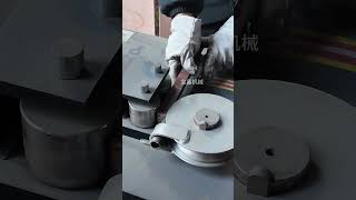 Powerful pipe bending machine makes work super easy #PipeBender #IndustrialMachine