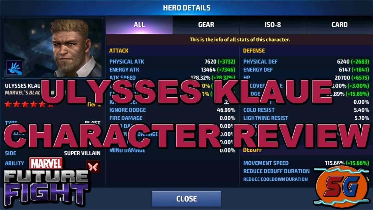 Marvel Future Fight | Ulysses Klaue - Character Review - YouTube