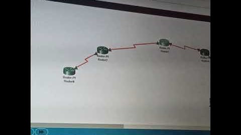 Tutorial konfigurasi routing dinamis menggunakan Rip dengan 4 router 1 switch dan 1 PC