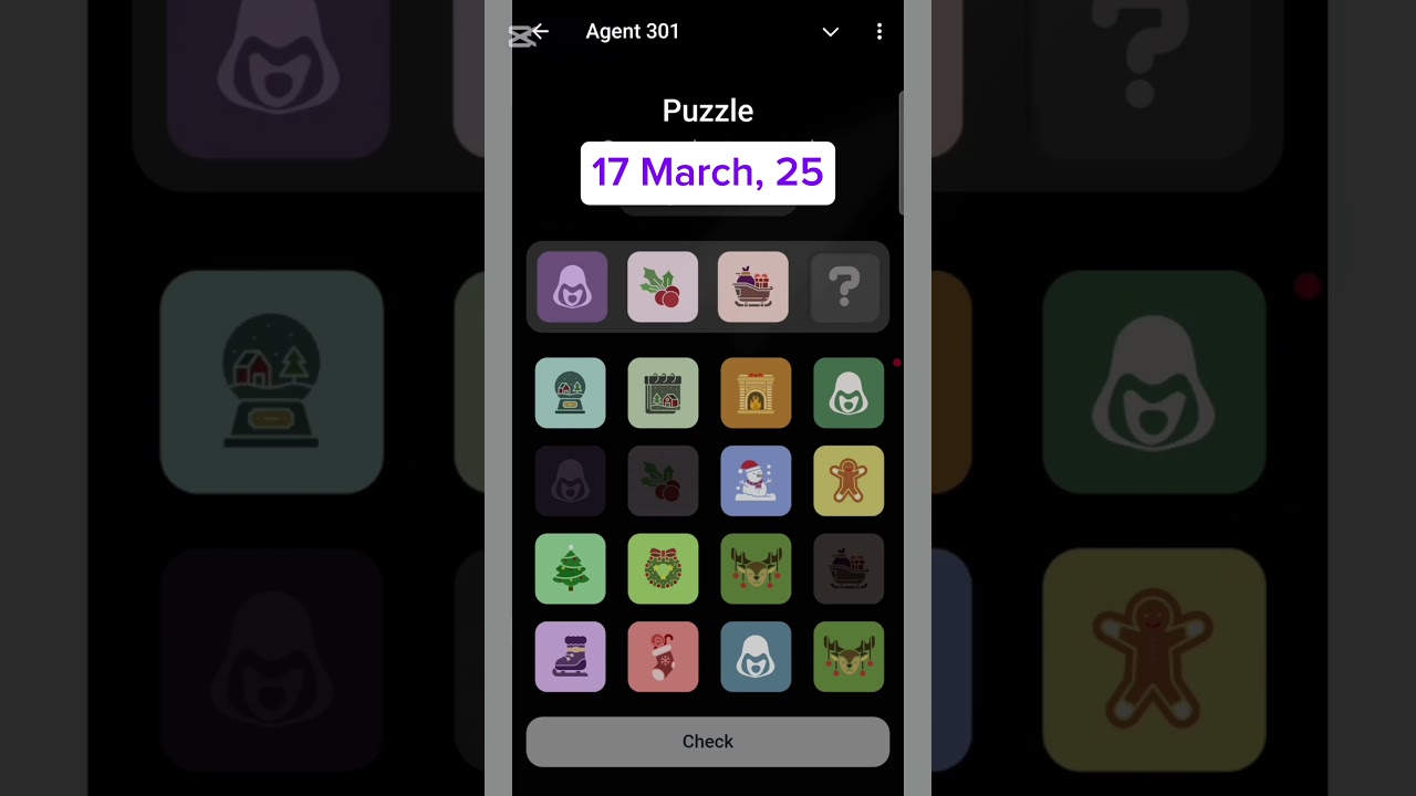 Agent 301 puzzle Daily Combo | 17 March | Agent 301 daily Puzzle combo |