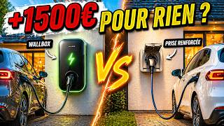 Wallbox vs prise renforcée : 1500€ de différence… pour le même coût au km ?