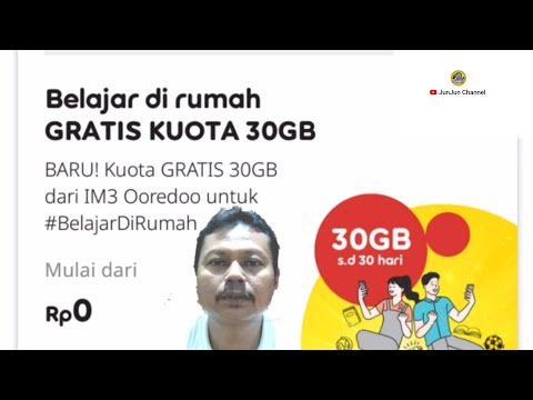 Cara Mendapatkan Paket Data Kuota Gratis 30GB Dari Indosat