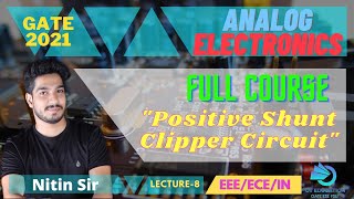 Positive shunt clipper circuit | Analog electronics | Lecture 8 | Full course