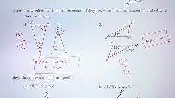 Proving Triangles Similar by AA~ (Geometry 6.4)