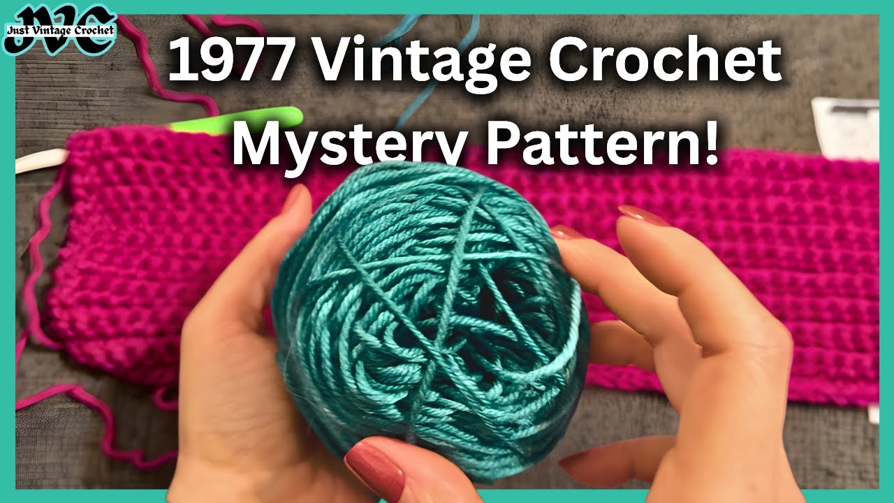 1977 Vintage Crochet Mystery Pattern And Its A Wearable!
