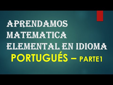 Aprende matemática elemental portugués-parte1