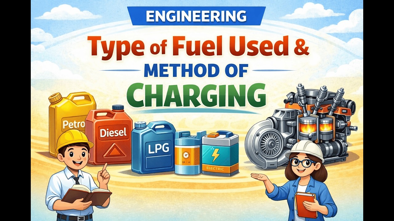 Type of Fuel Used & Method of Charging | Automobile Engineering | Polytechnic & Diploma Mechanical