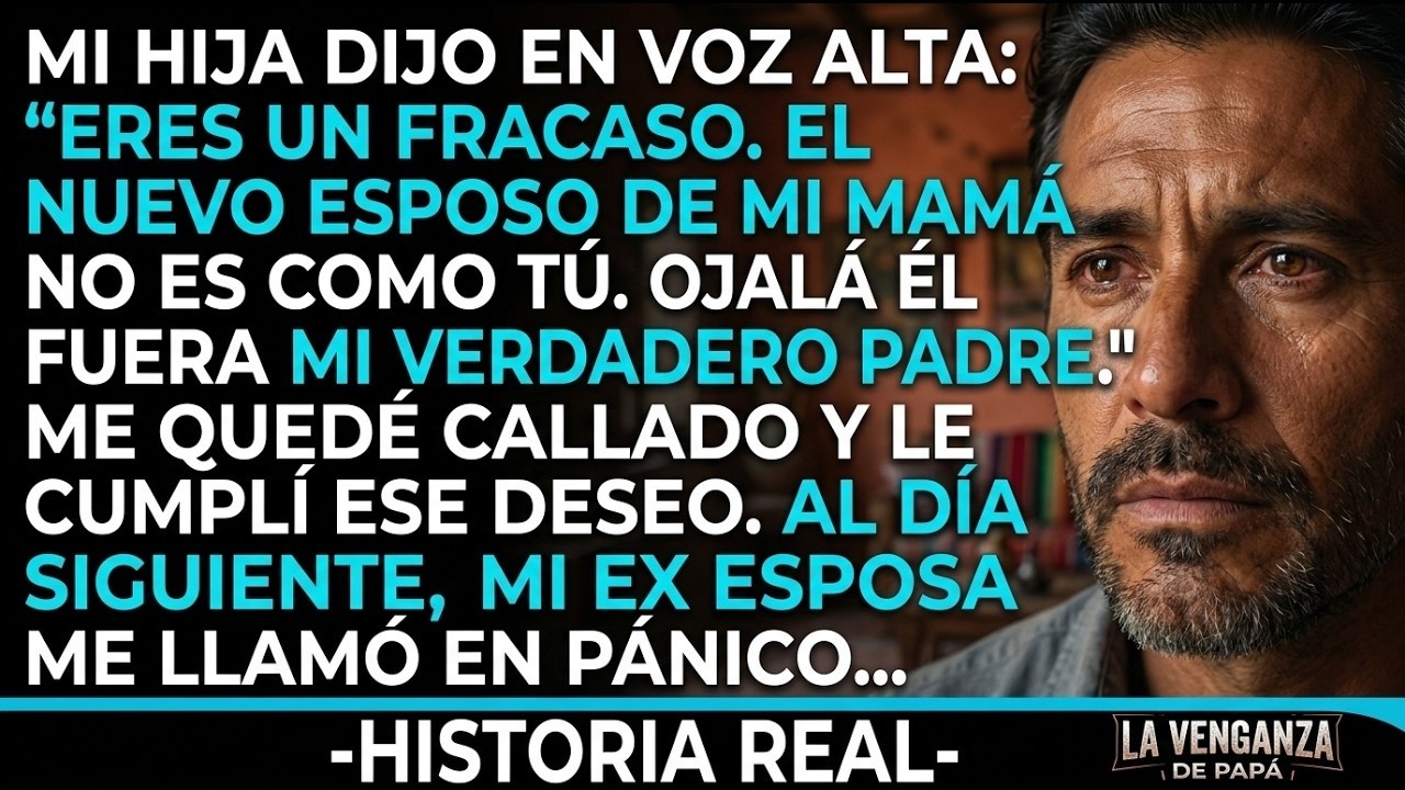 Mi hija dijo que el nuevo esposo de su madre no era un fracasado como yo — hasta que hice algo que la dejó sin palabras.