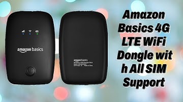 Unboxing Amazon Basics 4G LTE WiFi Dongle with All SIM Support | Up to 150Mbps WiFi Hotspot