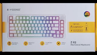 E-Yooso Z-82 Thru-lit TM Customizable Wired Mechanical Keyboard Review