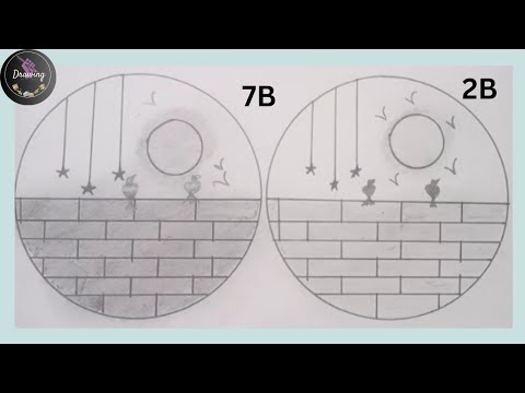 Circle scenery drawing | Circle drawing 4 beginners | Circle Drawing ...