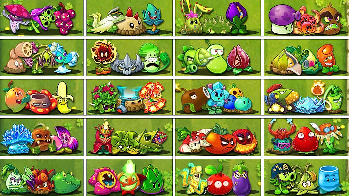 PVZ 2 - Random 20 Team Plants vs 4 Team Zombies - Who Will Win?