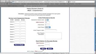 AW Progress Monitoring - set up schedule, frequency, goal