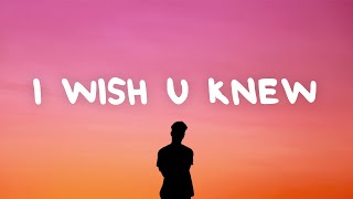 Video thumbnail of "vaultboy - i wish u knew (Lyrics)"