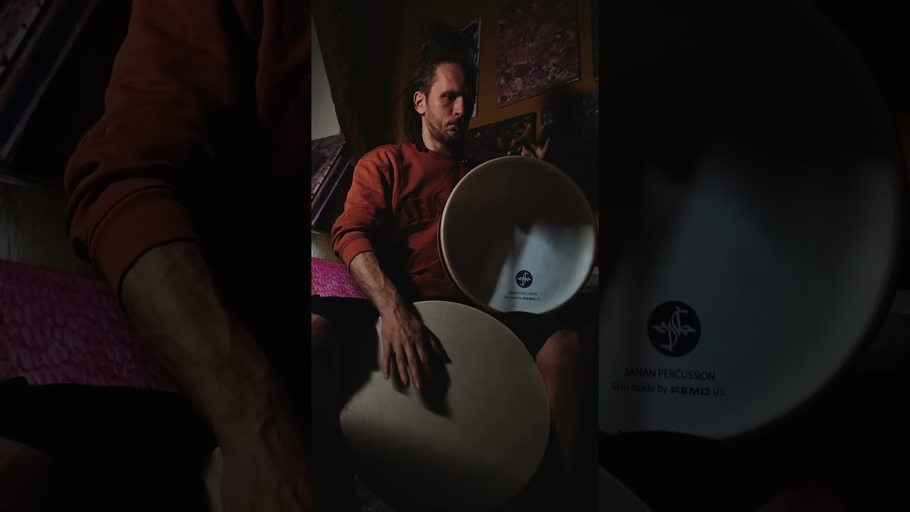 Double frame drum impro Combo of Iranian & Turkish synthetic skin instruments