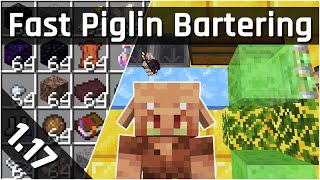 Fast Piglin Bartering Farm Tutorial | Minecraft 1.17 (Java Edition)