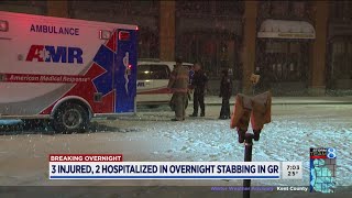 3 injured in overnight stabbing in Grand Rapids